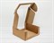 Коробка из плотного картона, 24х24х11 см, с круговым окном, крафт У0102101 - фото 10982 Коробка из плотного картона, 24х24х11 см, с круговым окном, крафт У0102101 - фото 10982