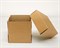 Коробка из плотного картона, 14х14х14 см, крышка-дно, крафт У0115019 - фото 8781